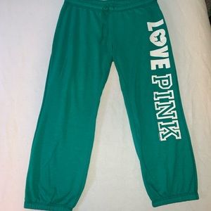 Victoria secret pink Capri sweat leggings large